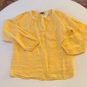 Talbots Women's Yellow Blouse